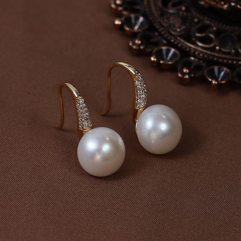 10-11mm Freshwater Pearl Hook Earrings