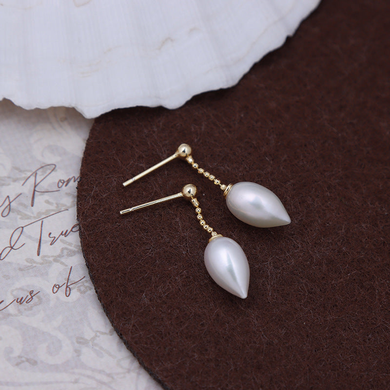 Teardrop Freshwater Pearl Earrings