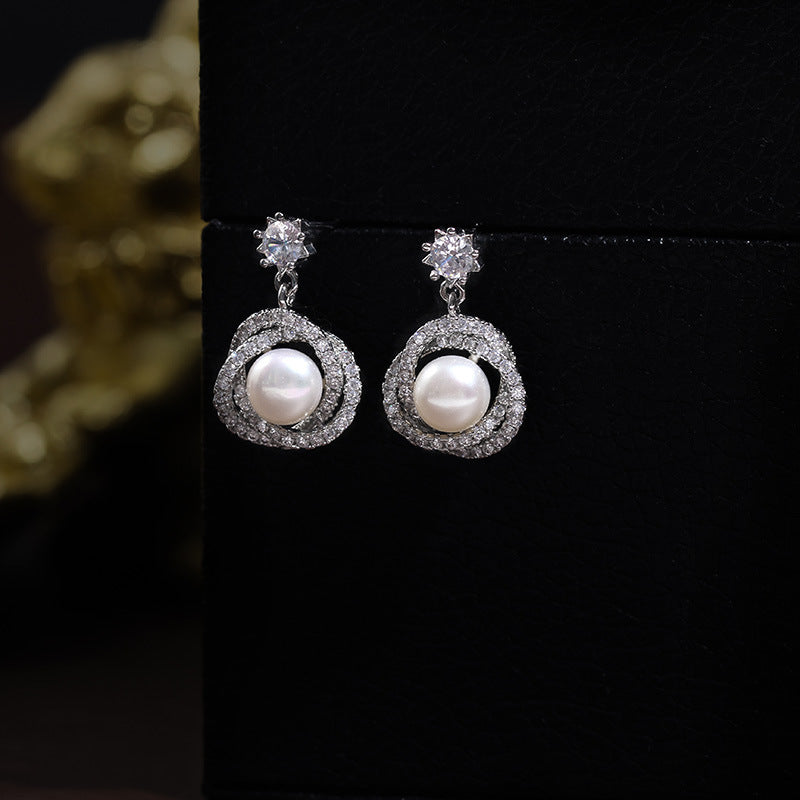 Aura Grace – 7mm Freshwater Pearl Earrings