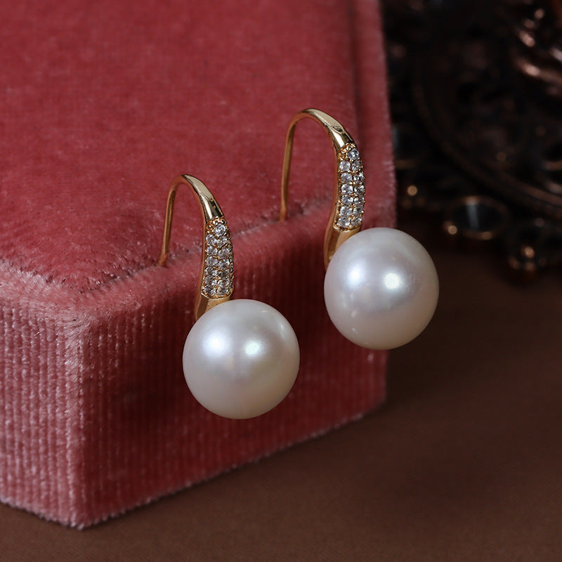 10-11mm Freshwater Pearl Hook Earrings