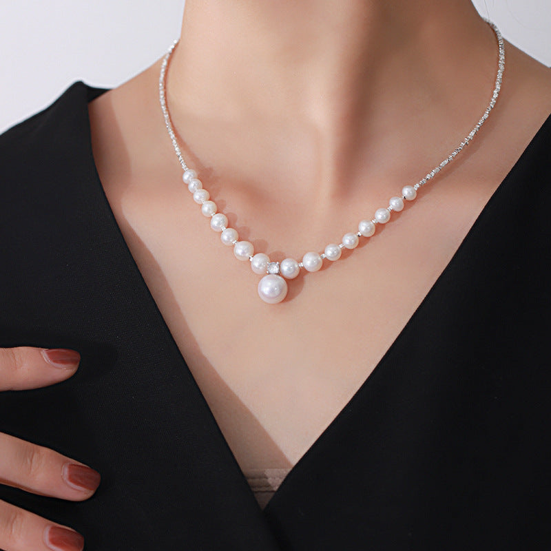 Bridal Elegance – Classic Drop Pearl Necklace