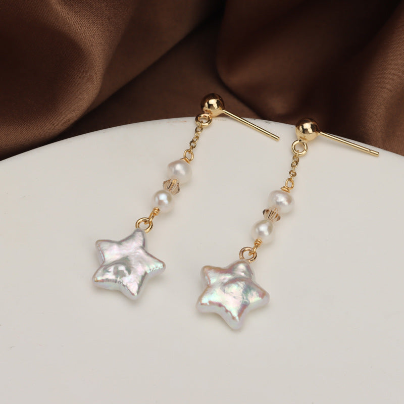 Baroque Star Drop Earrings