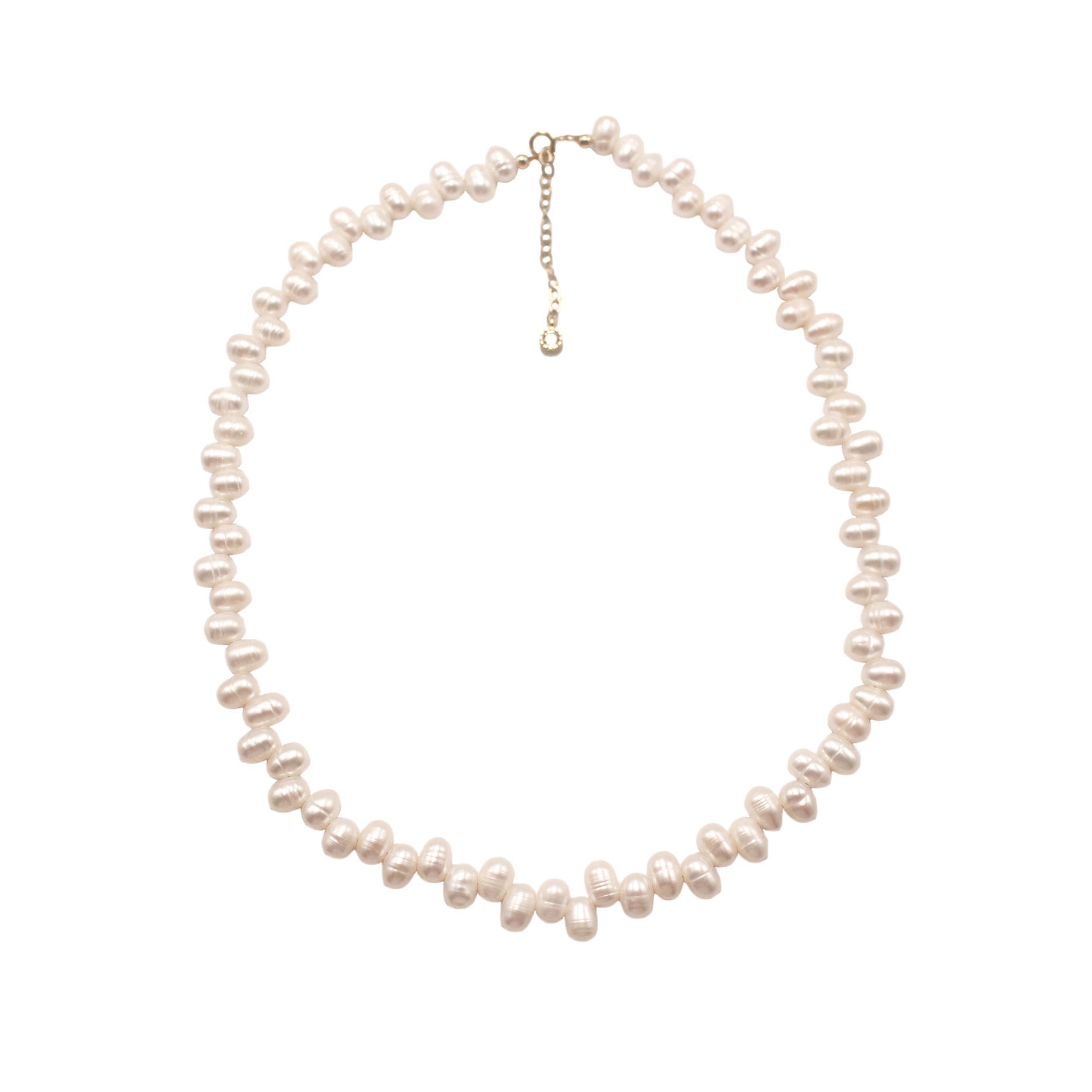 Oval Freshwater Pearl Necklace