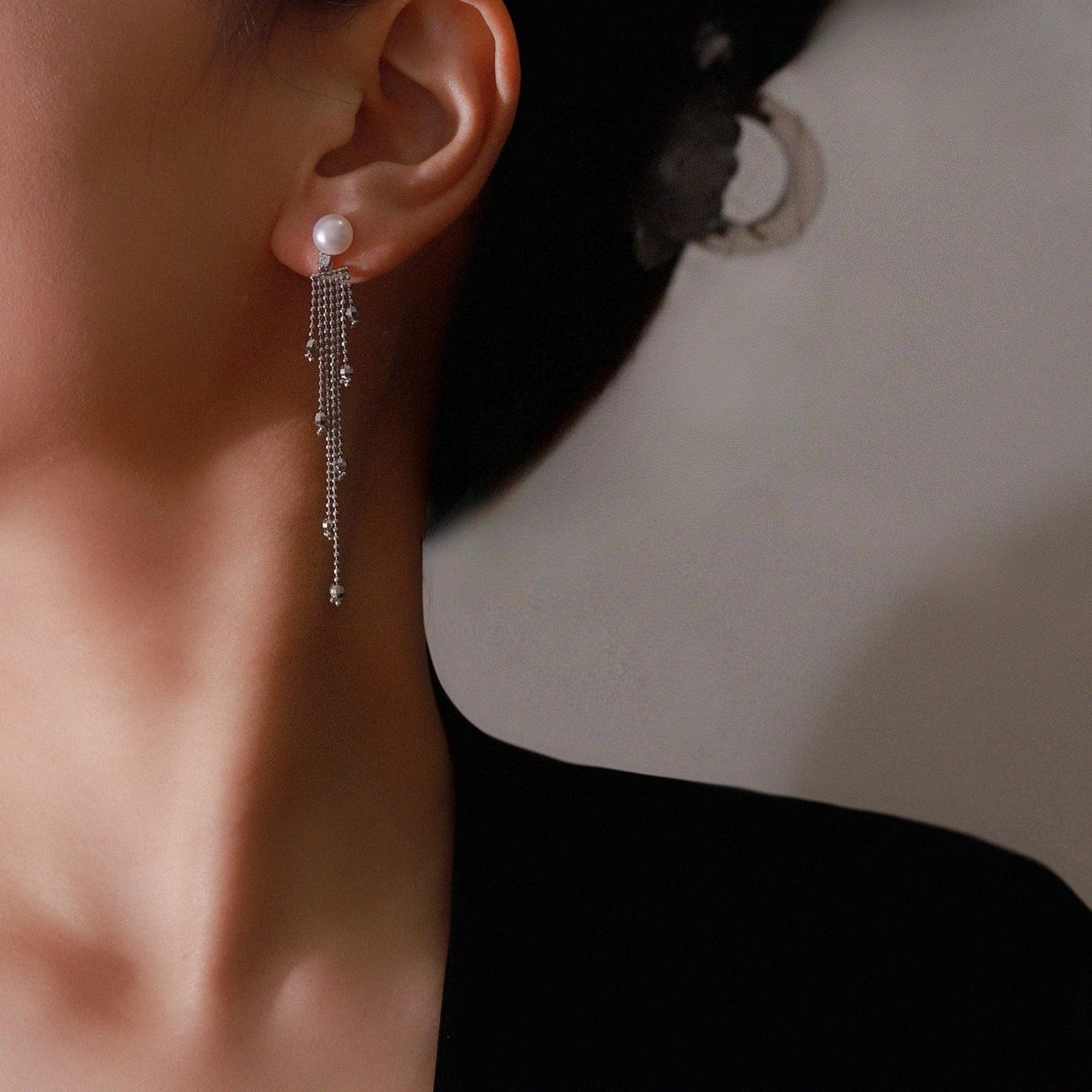 Cascade Grace – 7mm Freshwater Pearl Earrings