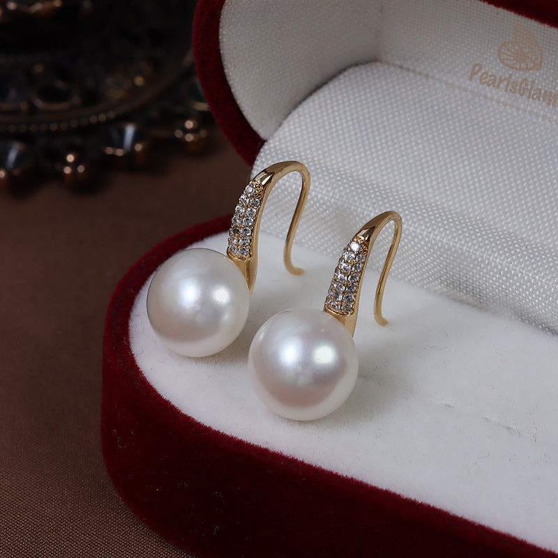 10-11mm Freshwater Pearl Hook Earrings
