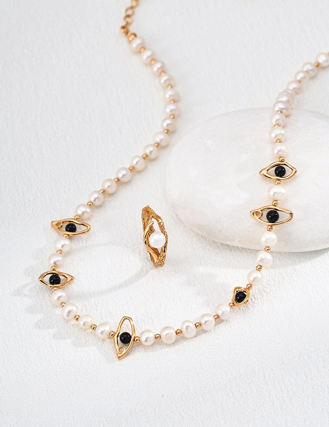 Minimalist Style Natural Freshwater Pearl Ring - Gembea Jewelry