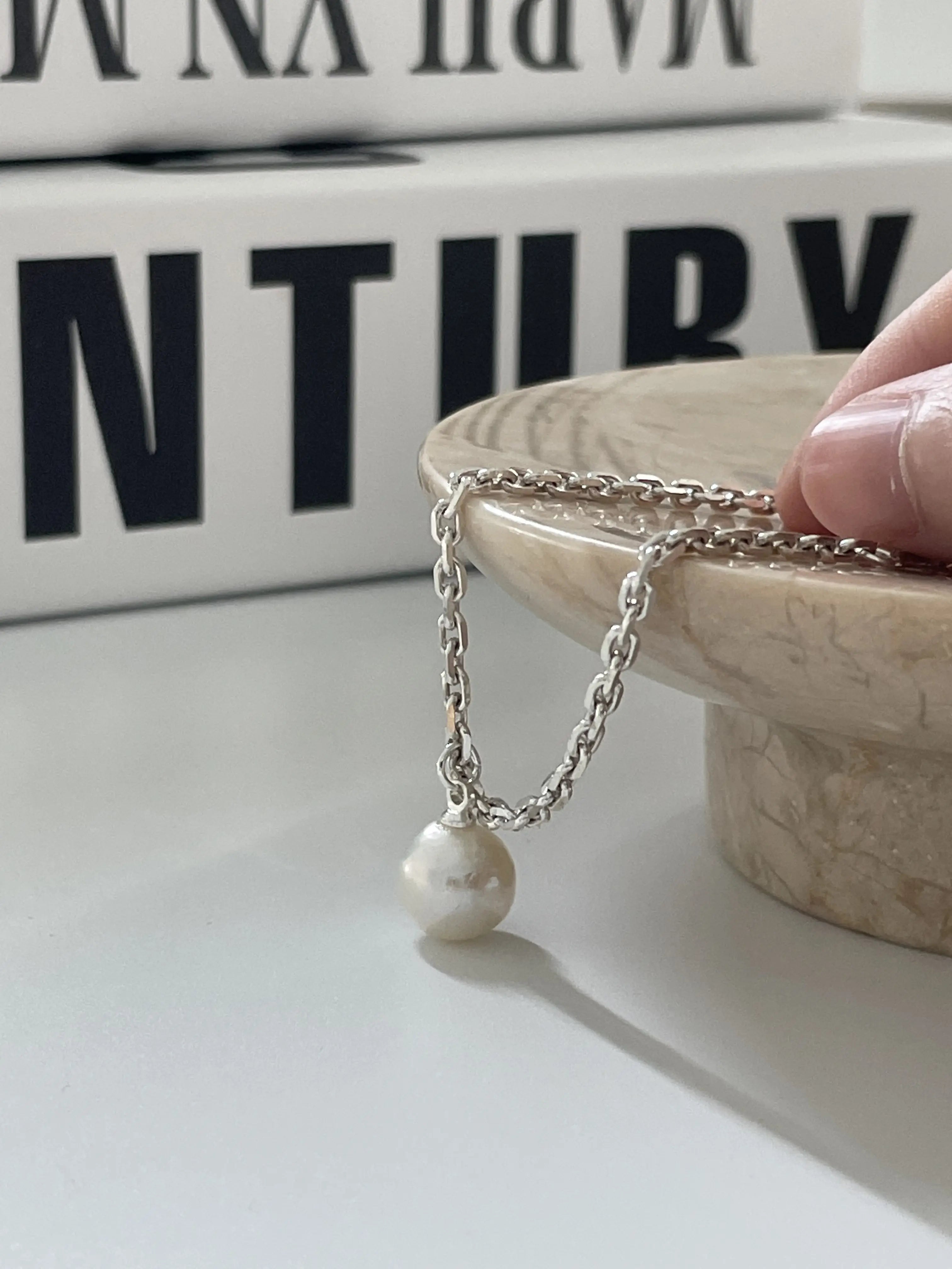 Saltwater Pearl Silver Bracelet