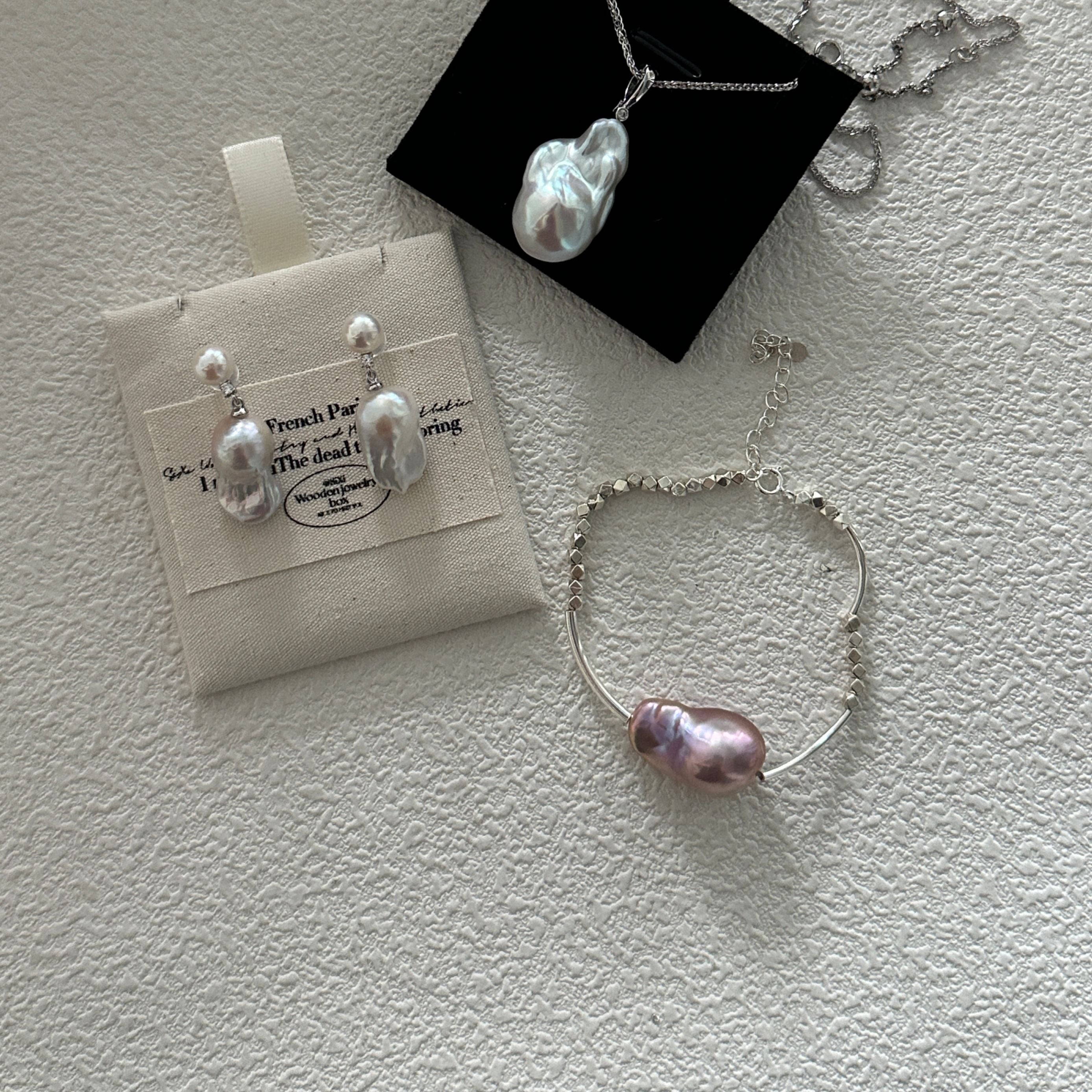 Single Baroque Pearl Silver Bracelet