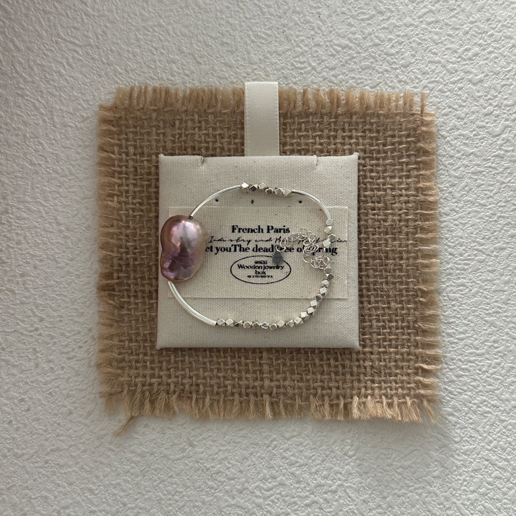 Single Baroque Pearl Silver Bracelet