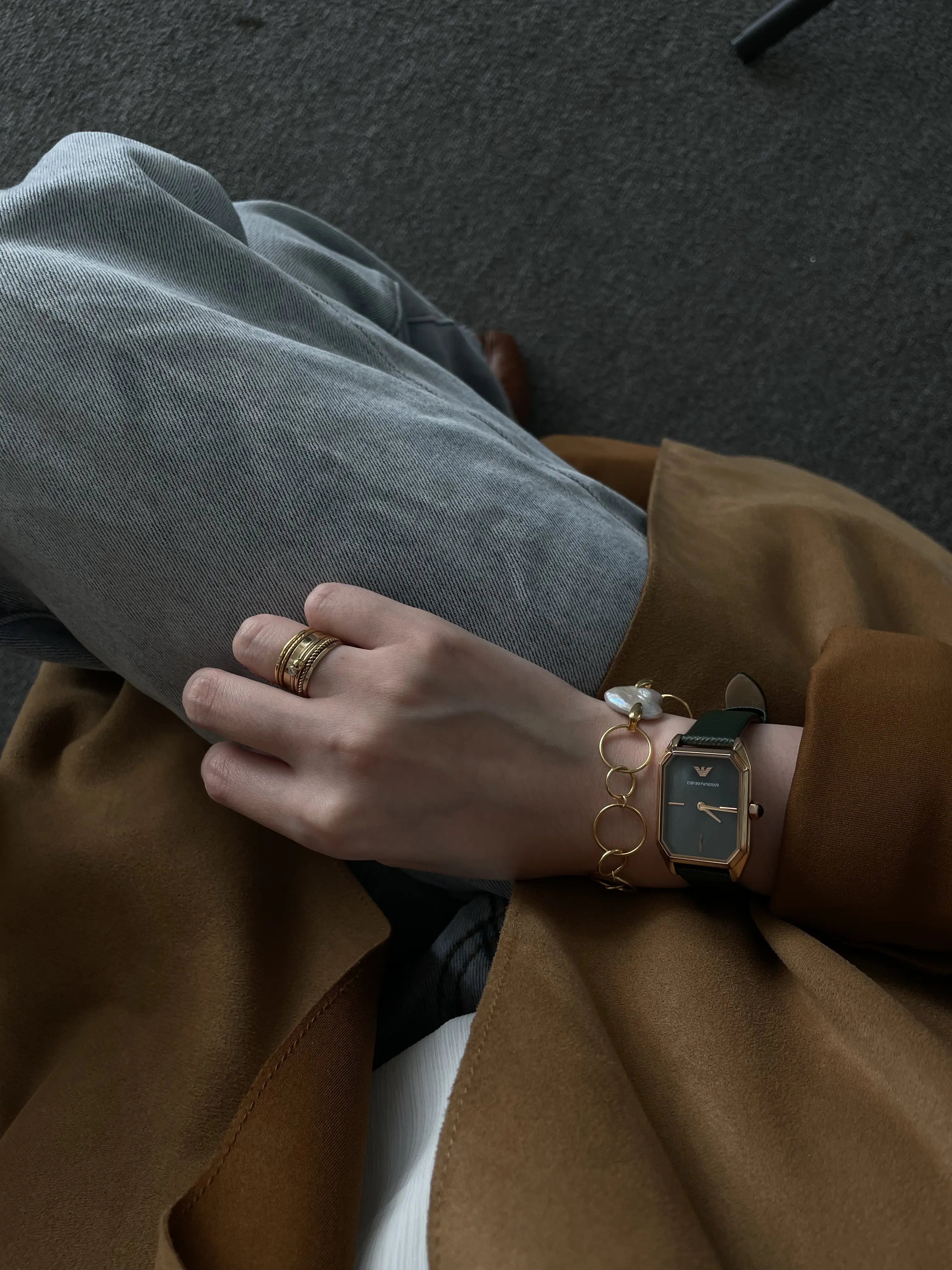 18K Gold Heart-Shaped Baroque Pearl Bracelet