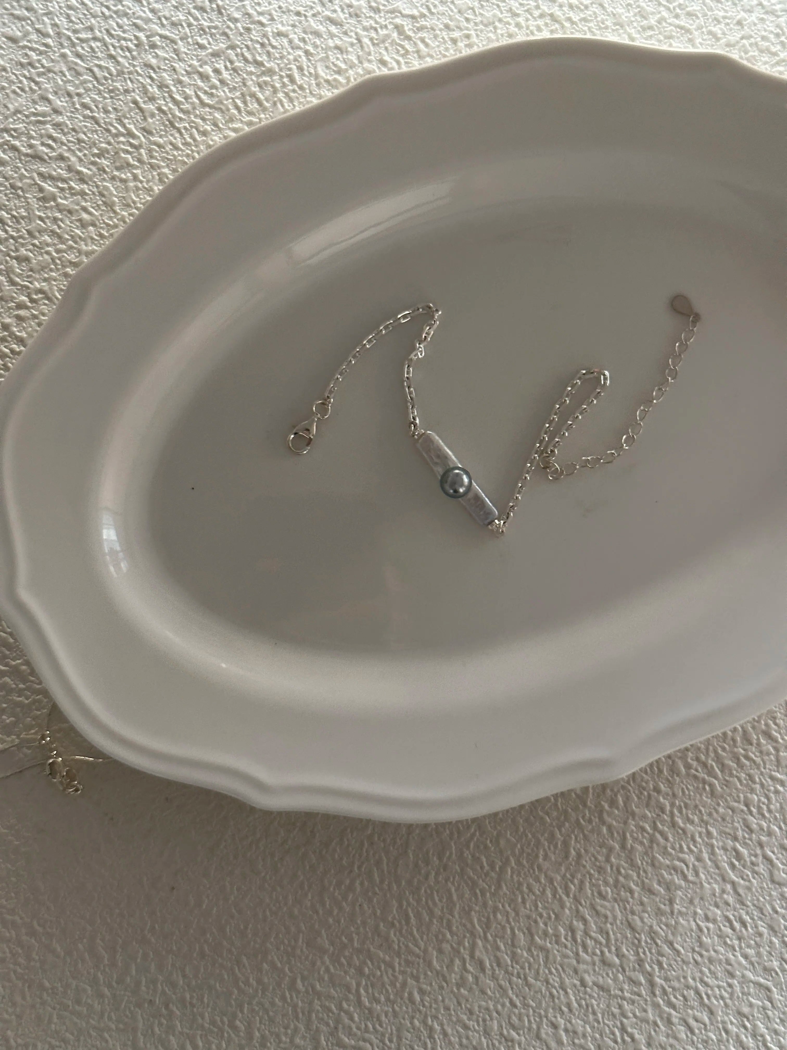 Akoya and Freshwater Baroque Pearl Silver Bracelet