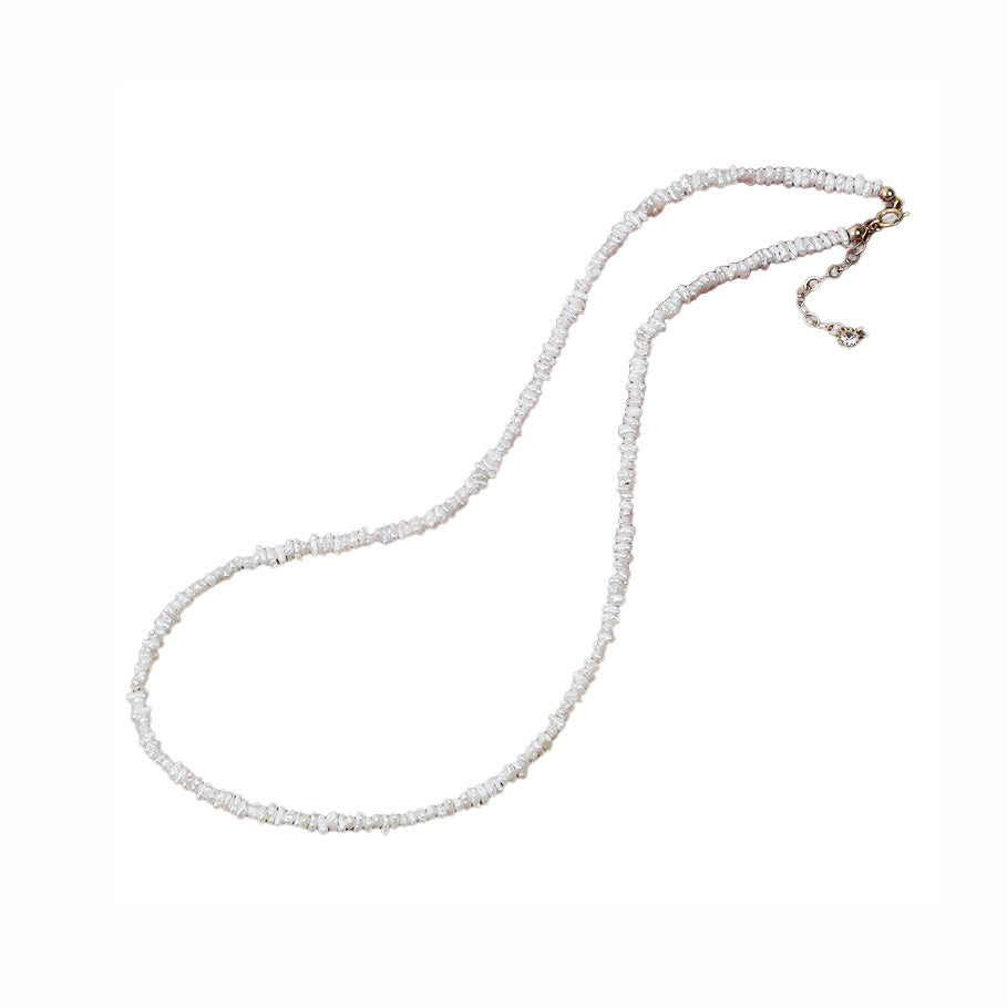 2-3mm Mini Pearl Necklace displayed without a background.