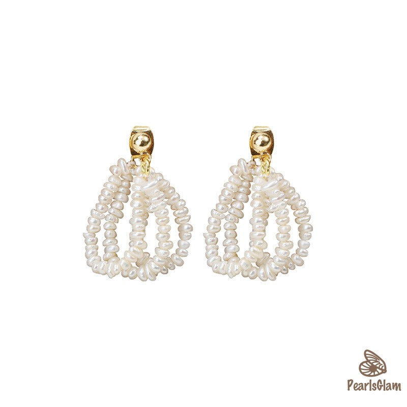 Pearl Bloom – Multi-Strand Cluster Earrings