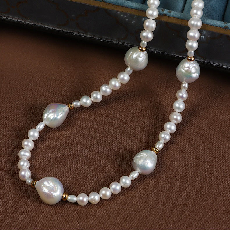 Display of the luster and color of the 6-7mm Edison Pearl Necklace