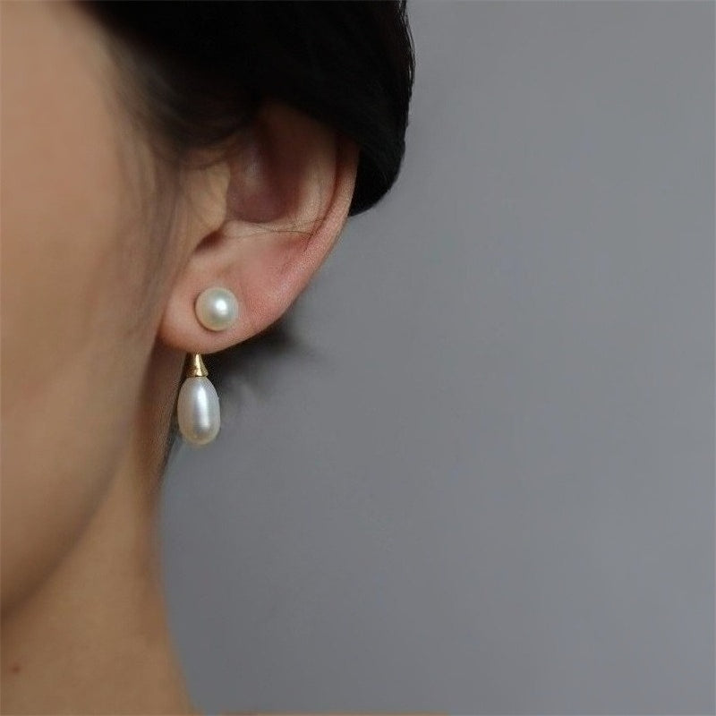 Dewdrop Grace – Freshwater Pearl Earrings