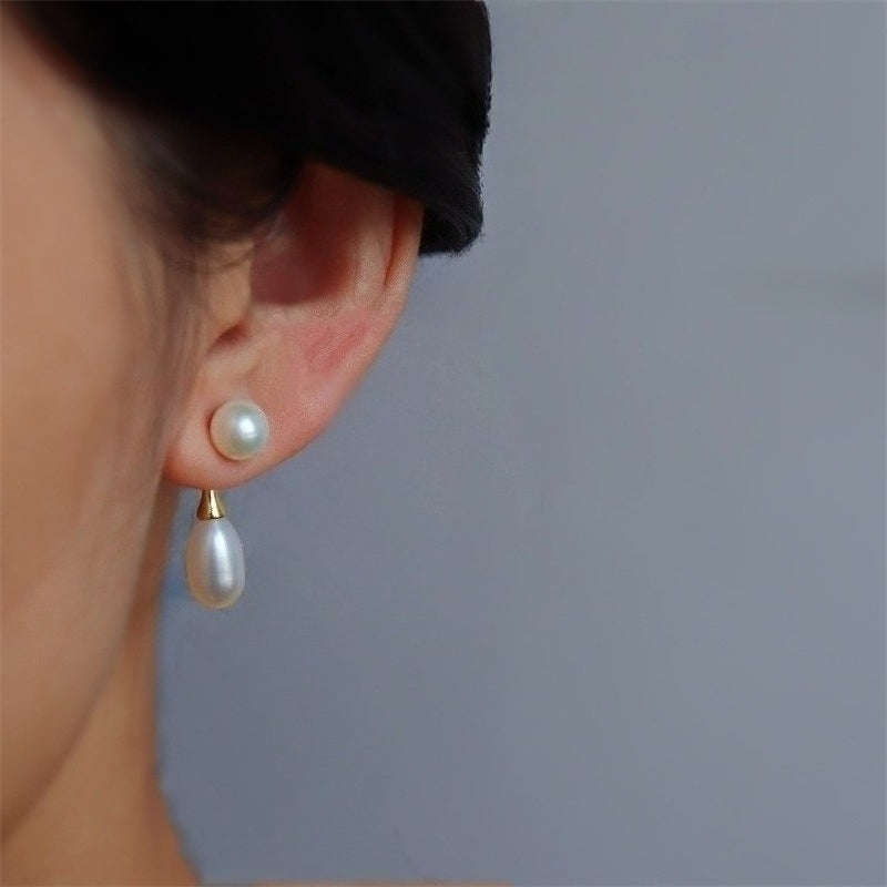 Dewdrop Grace – Freshwater Pearl Earrings