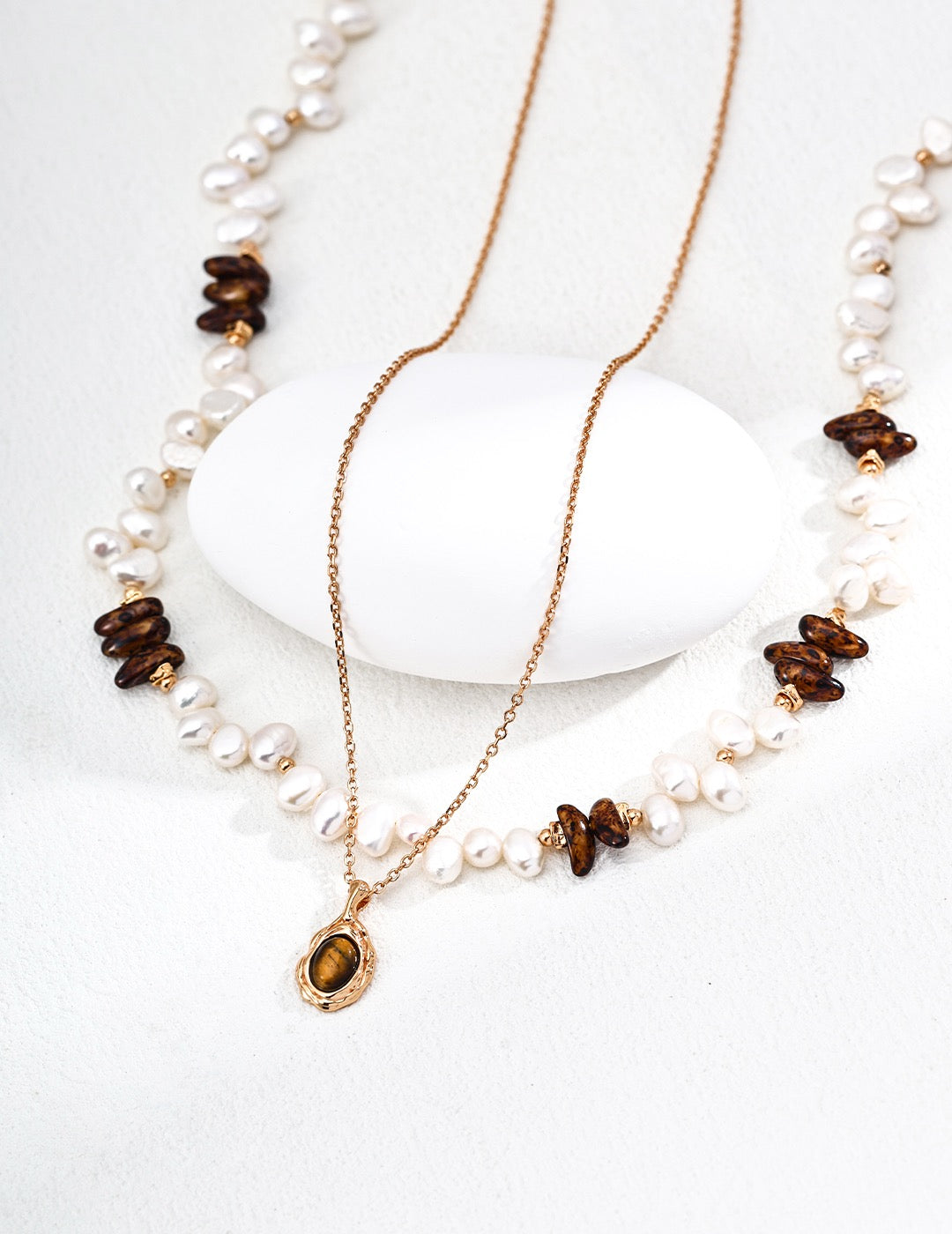Earthlight Baroque Pearl Necklace