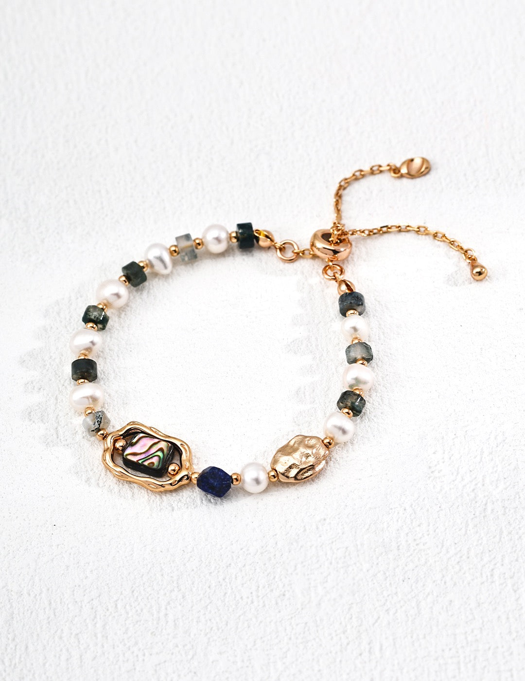 Ocean Muse – Pearl & Gemstone Bracelet