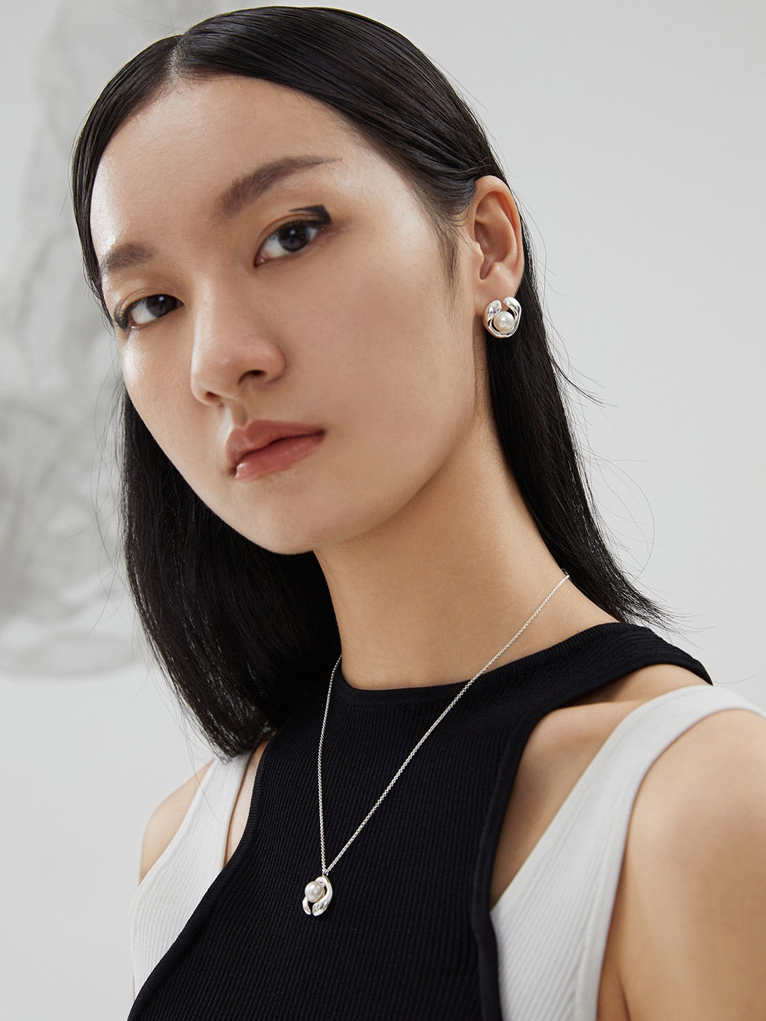 Fluid Moon Freshwater Pearl Ring