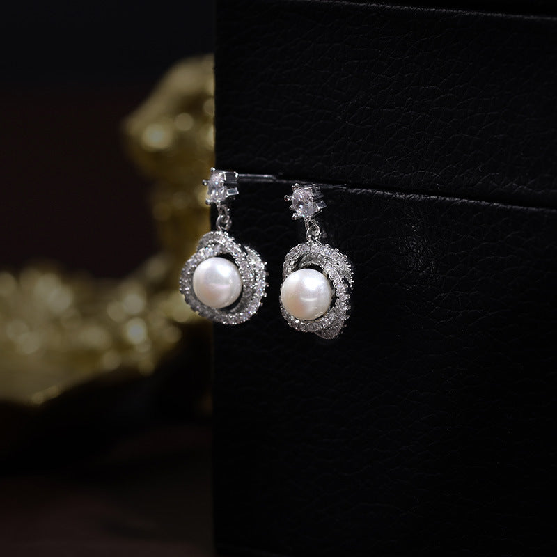 Aura Grace – 7mm Freshwater Pearl Earrings