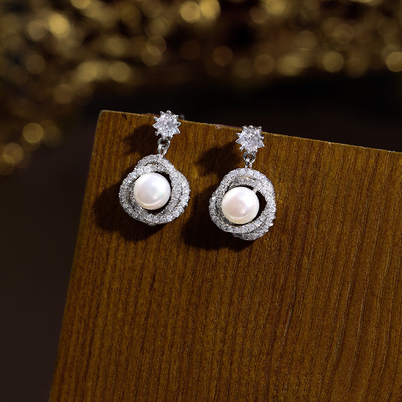Aura Grace – 7mm Freshwater Pearl Earrings