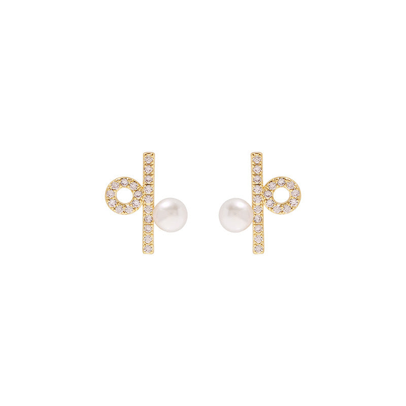 11-Symbol Grace – 5mm Freshwater Pearl Earrings