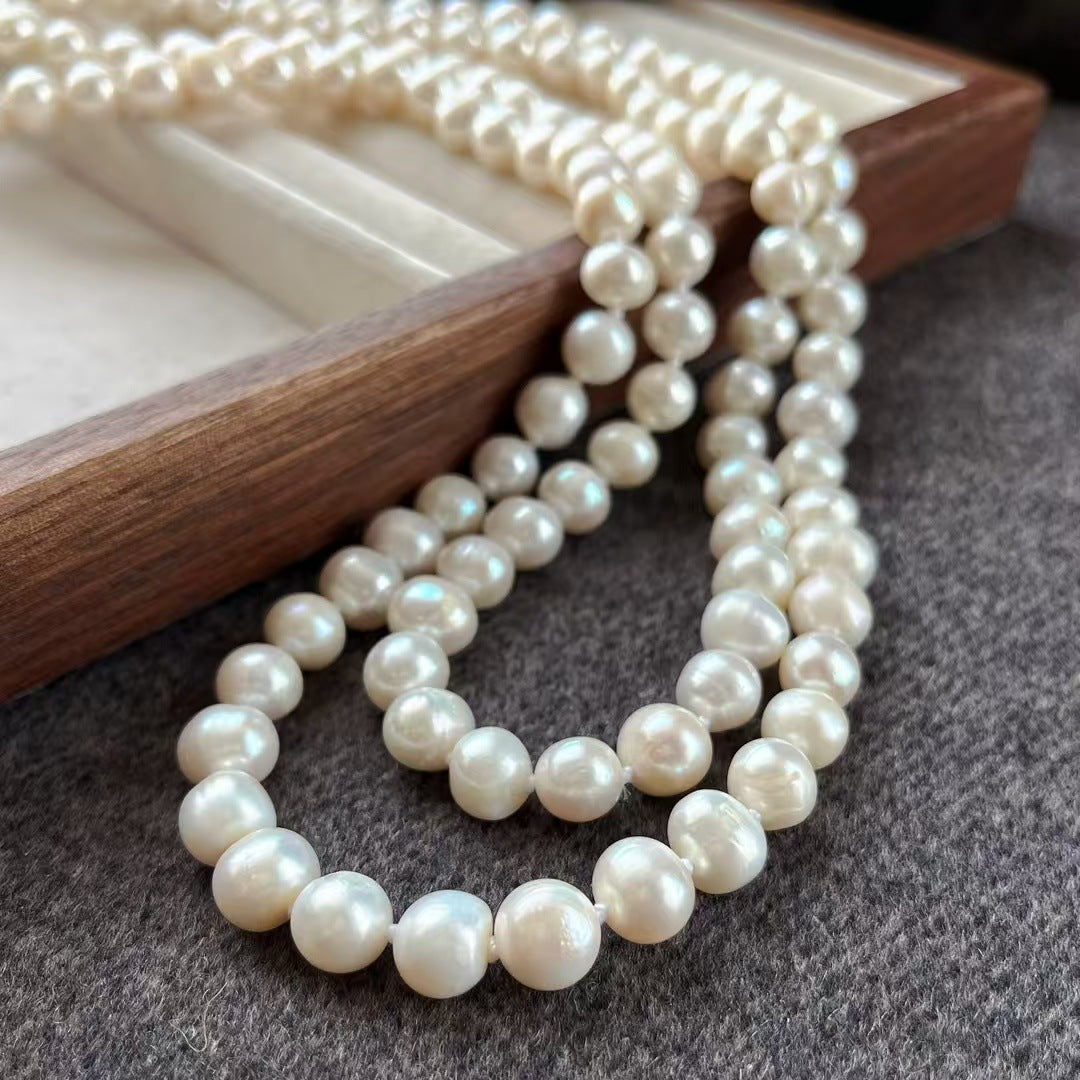 Timeless Elegance – 10mm Freshwater Pearl Necklace