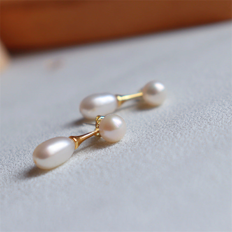 Dewdrop Grace – Freshwater Pearl Earrings