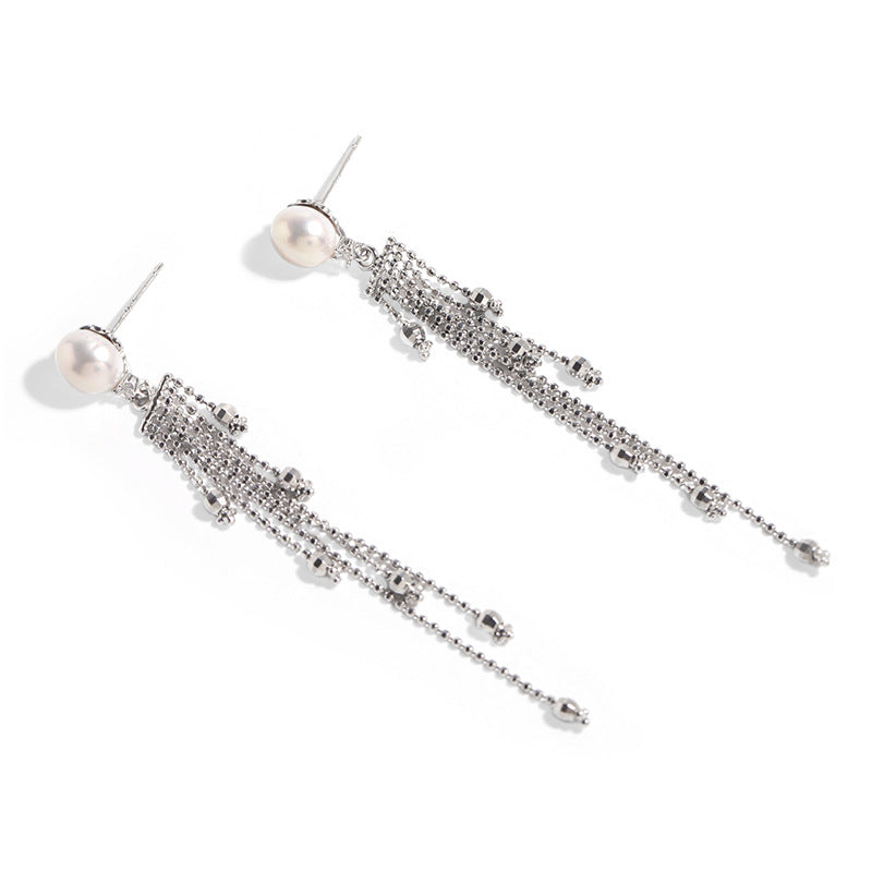 Cascade Grace – 7mm Freshwater Pearl Earrings