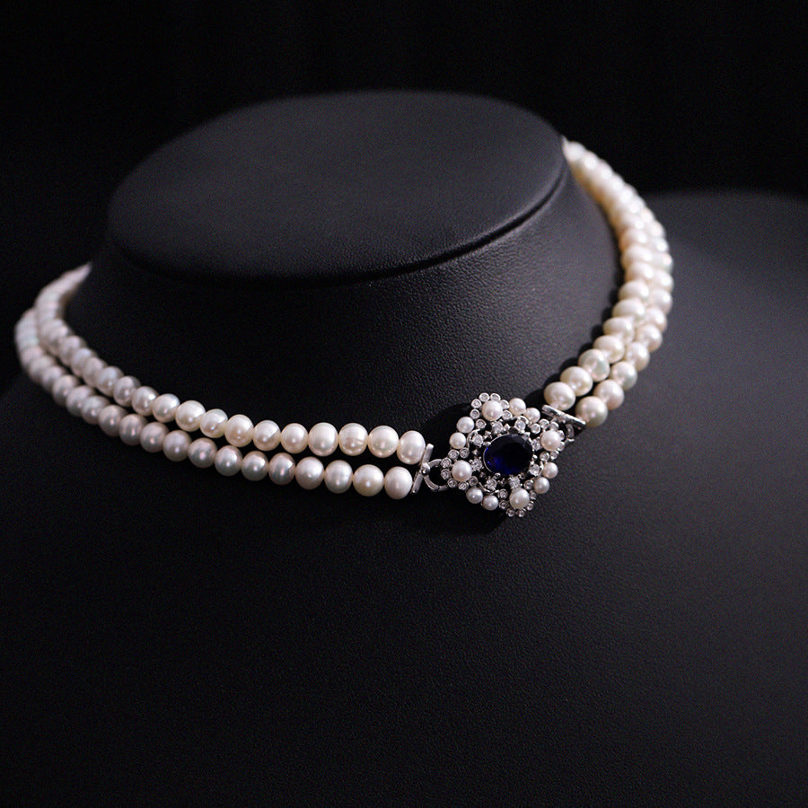 Vienna Bloom – Double Strand Pearl Choker