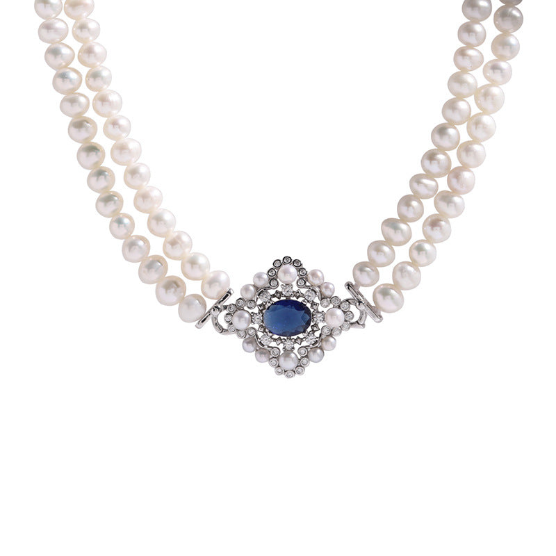 Vienna Bloom – Double Strand Pearl Choker