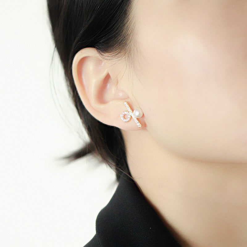 11-Symbol Grace – 5mm Freshwater Pearl Earrings