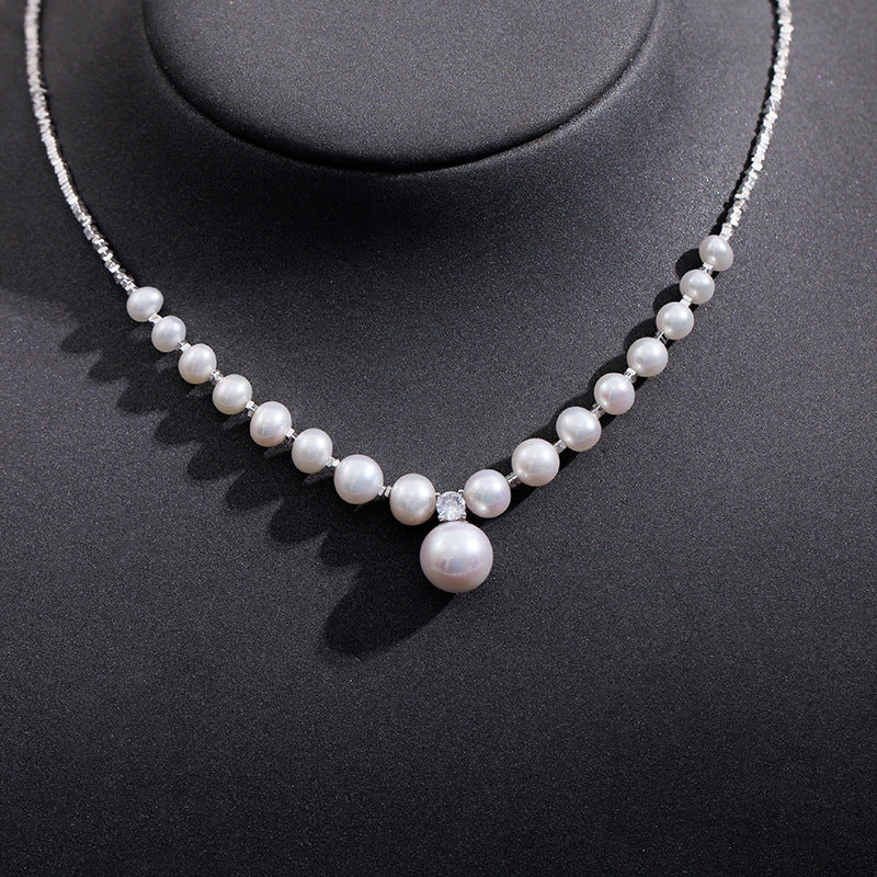 Bridal Elegance – Classic Drop Pearl Necklace