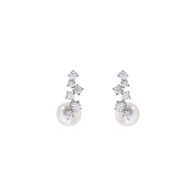 18-Starlit Grace – 8mm Freshwater Pearl Earrings