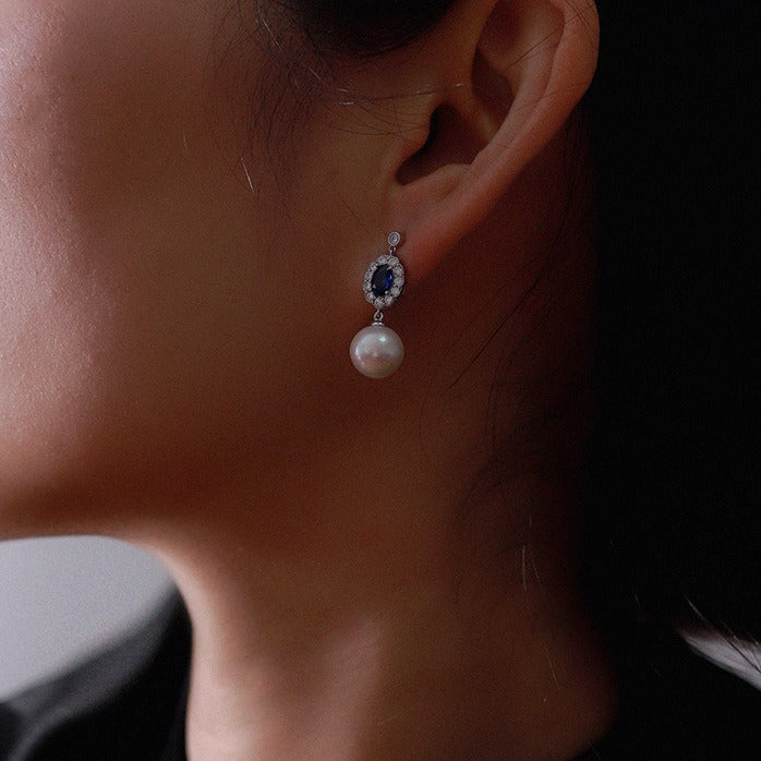 Vienna Bloom-Perfectly Round Pearl Earrings