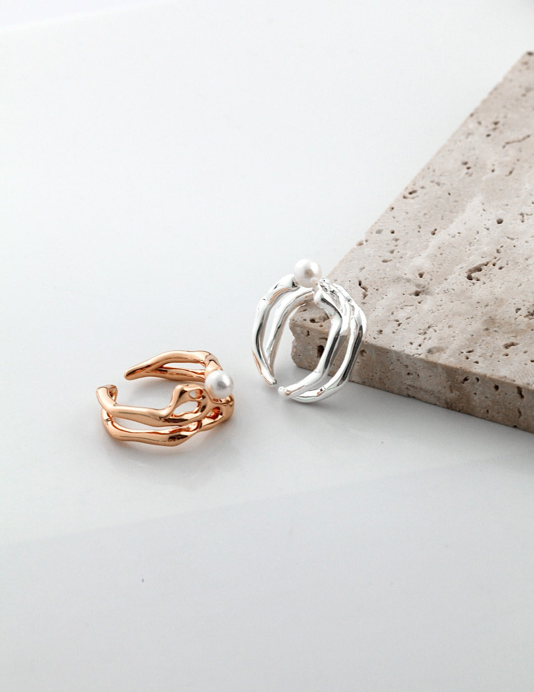 Gembea Jewelry Flowing River Pearl Ring